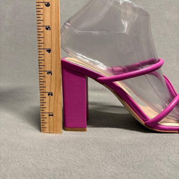 INTENTIONALLY BLANK x REVOLVE Wick Sandal Heels in Flamingo Pink Size 7 - Picture 16 of 16